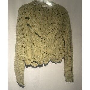 Free People We The Free Friend Of A Friend Sweater  Scalped Hem Knit Cardigan Sm